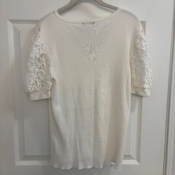 Karl Lagerfeld Ribbed Blouse - Picture 2 of 5